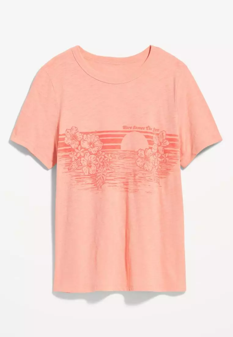 Buy Old Navy Everywear SlubKnit Graphic TShirt For Women 2024 Online
