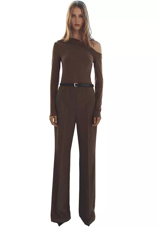 Asymmetric Belt Jumpsuit