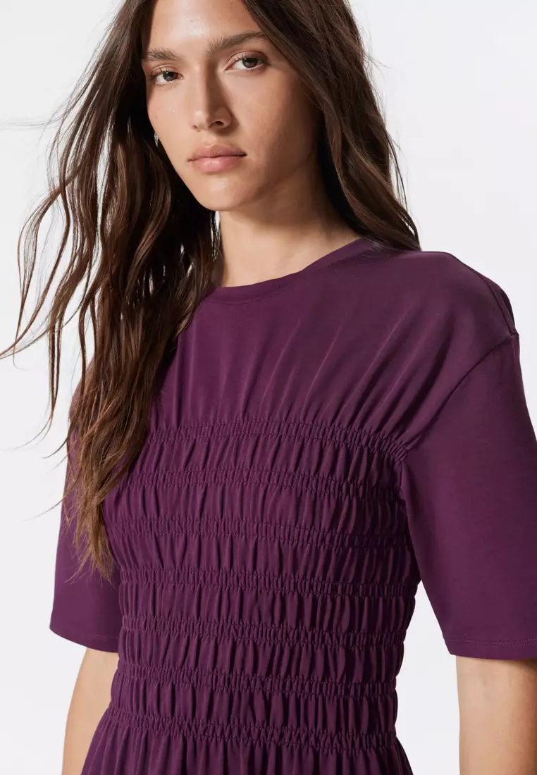 Smocked Midi Dress