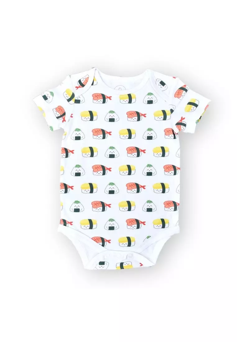 Buy The Wee Bean Organic Cotton Baby Onesie Bodysuit Sushi Online