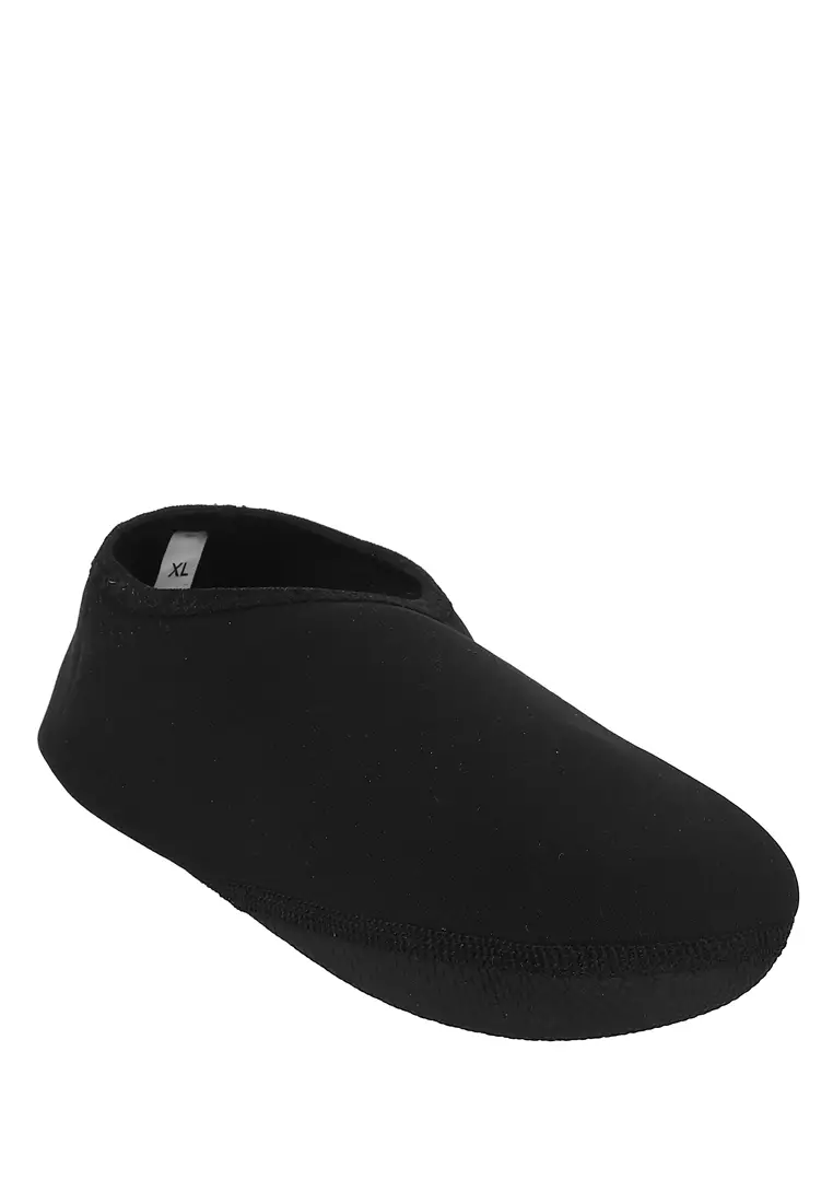 Otse Sepatu Pantai Slip On Pria & Wanita Aqua Beach Slippers Light Weight Material Rubber ORIGINAL - Black