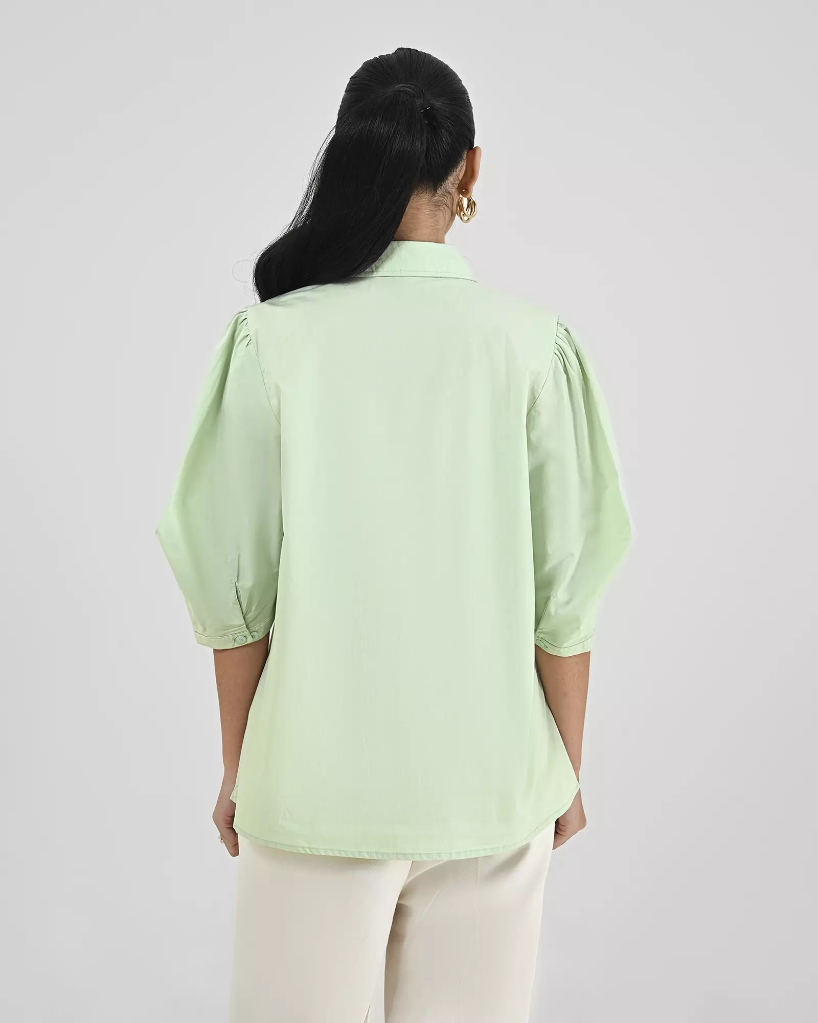 Geulis.id KARISA SHIRT - Sage