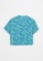 LC WAIKIKI blue Front Button Closure Floral Short Sleeve Viscose Women's Shirt 4C183AA4C56426GS_7