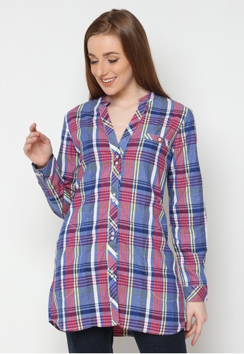 Jual Mobile Power Basic Plaid Shirt Multi Color Mobile Power Ladies Original Zalora Indonesia