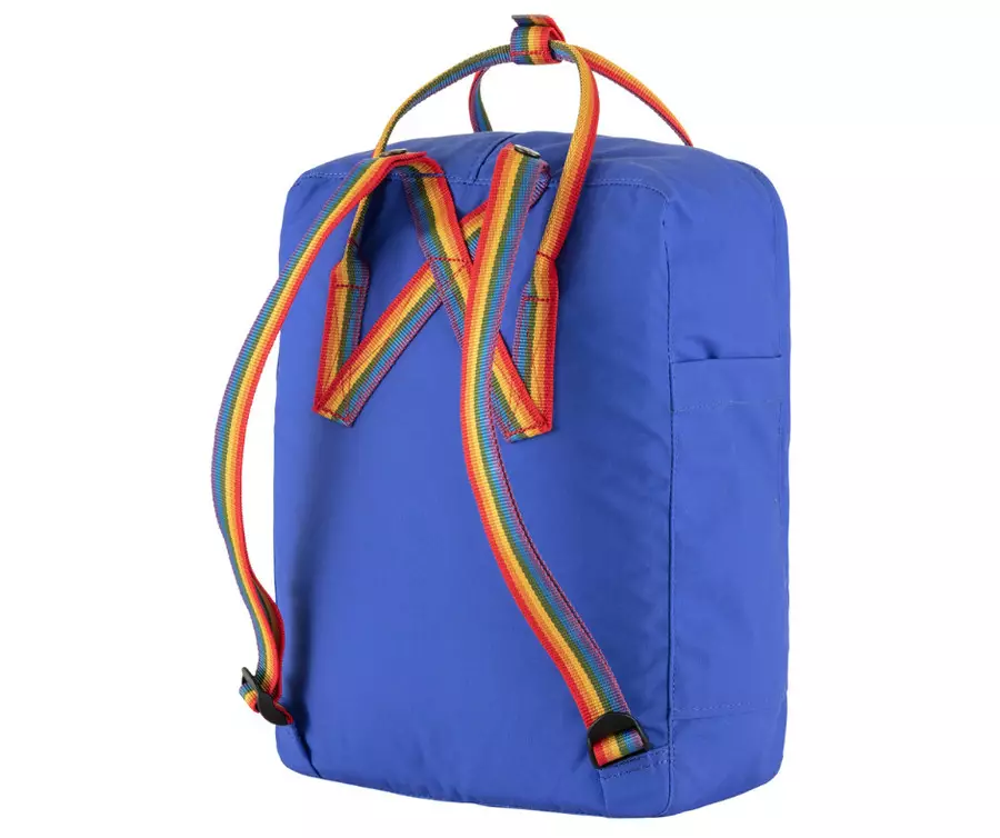 Kanken Blue Cobalt - Rainbow Pattern