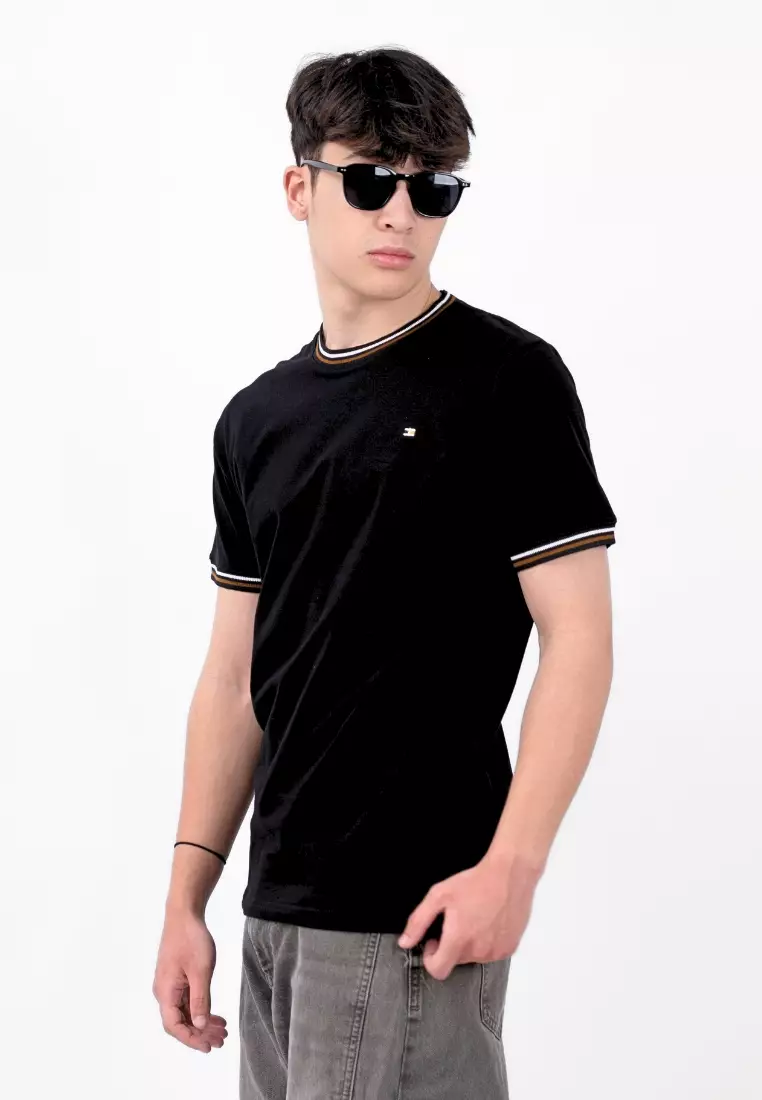 Ryusei Kaos Pria Masahiro Basic Black