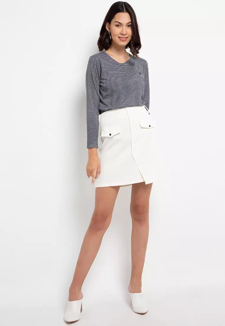 Kiera Lounge Knit Top In Black Grey