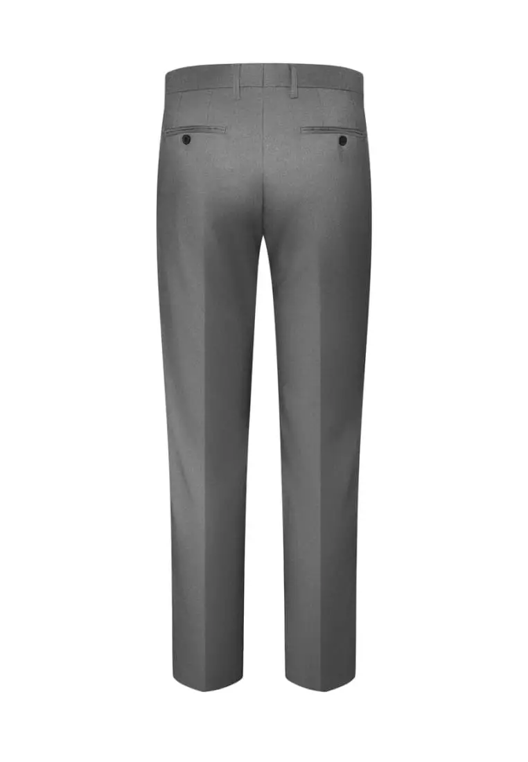 Teflon Smart Fit Twill Suit Pants with Elastic Waist Band