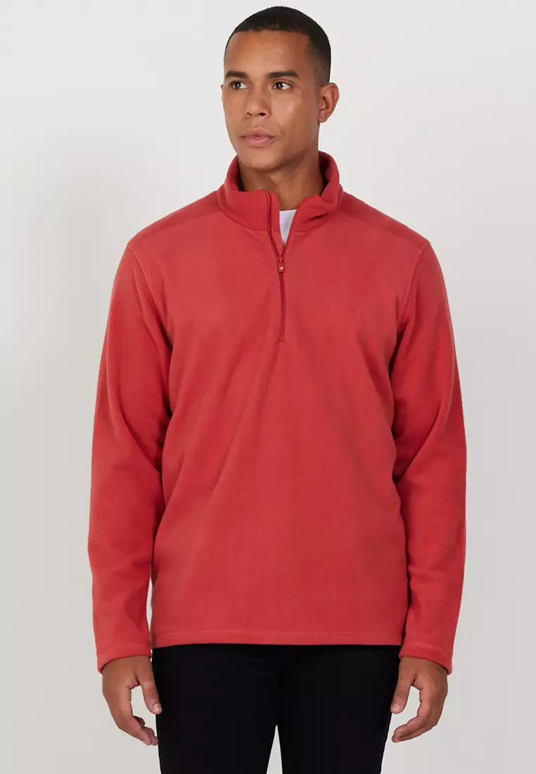 Buy Altinyildiz Half Zipper Fleece Sweatshirt 2026 Online | ZALORA