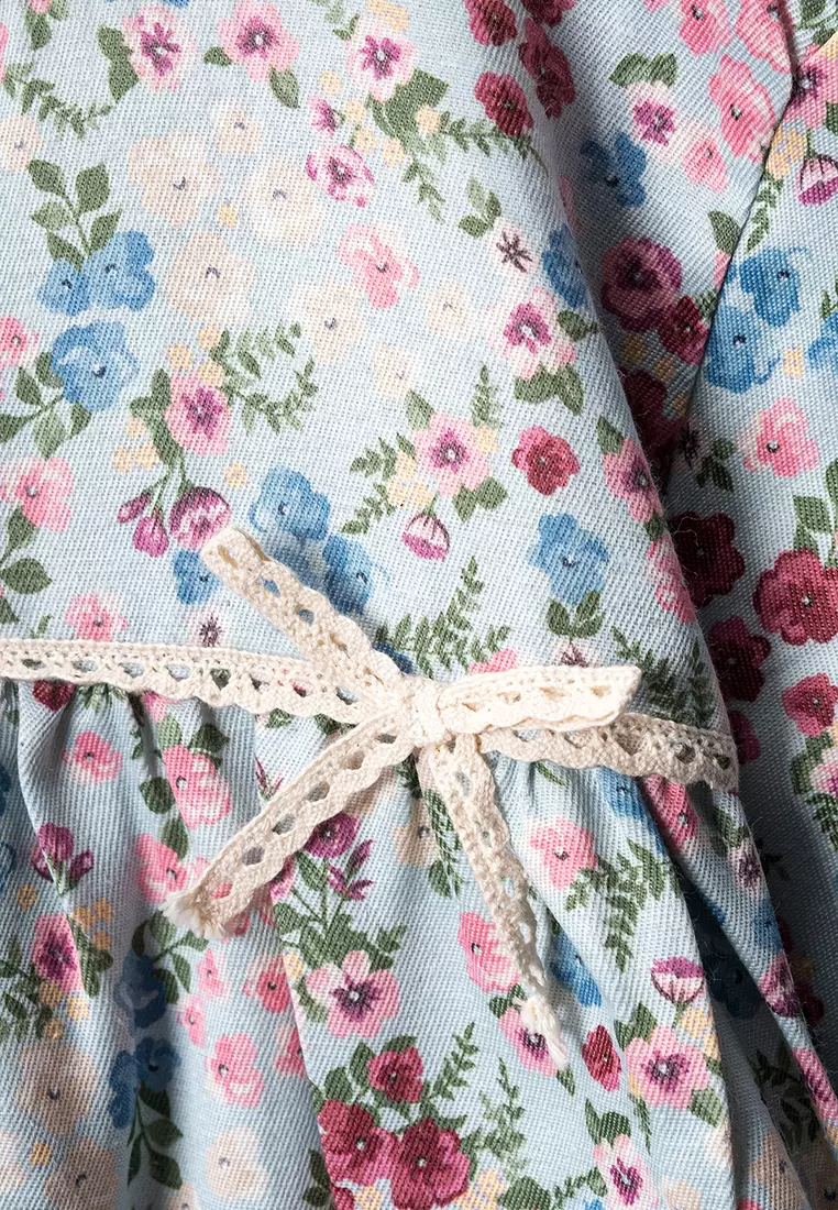 Cotton Long Sleeves Babydoll Dress