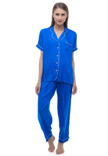 Madeleine's Blue Electric Long pajamas