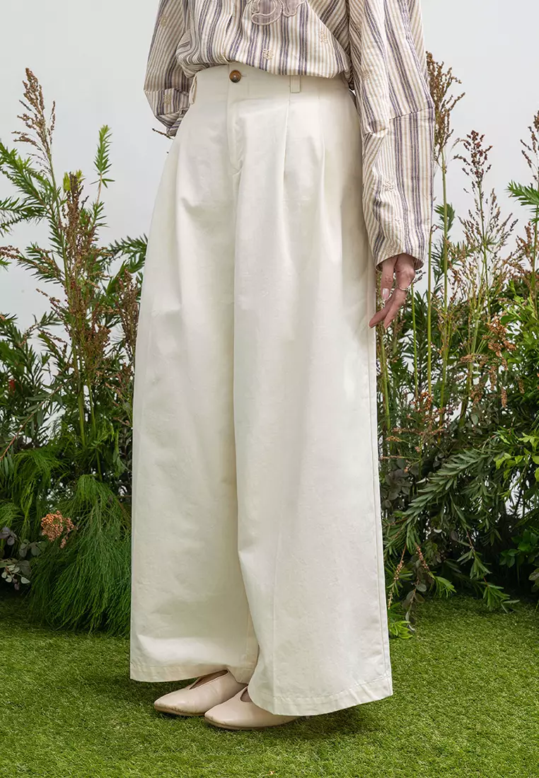 Kami Auria Loose Pants Ivory