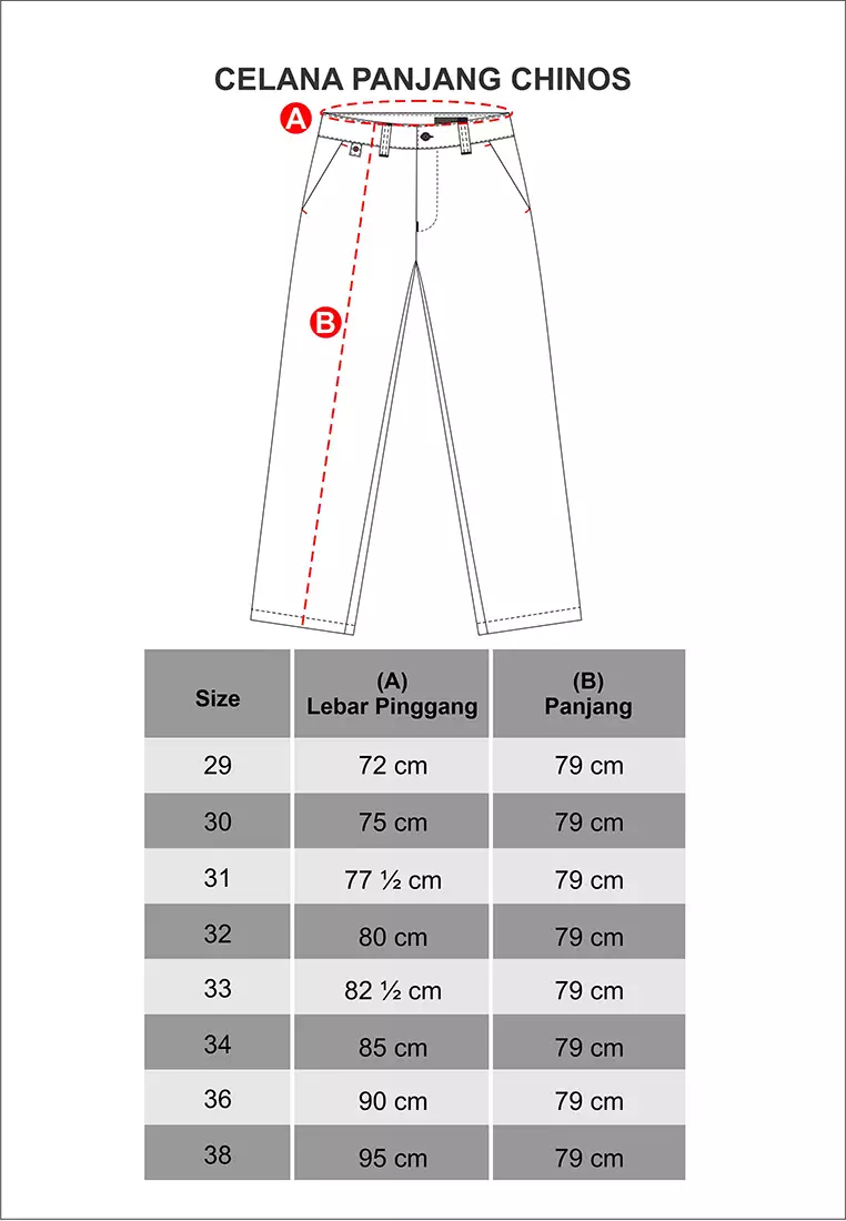 LGS - Celana Chinos Panjang Pria Warna Abu-Abu CCT.501.030.004.C