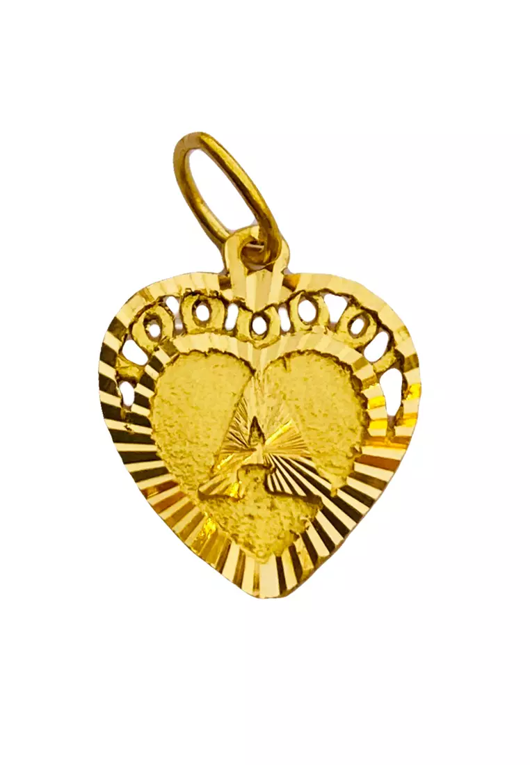 Gold pendant with cheap alphabet a