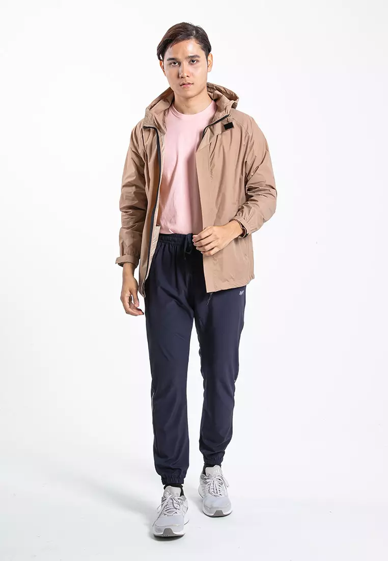 Forest Premium Windbreaker Men Jacket Reflective Jogging Running Waterproof Jacket - 30392-16LtKhaki