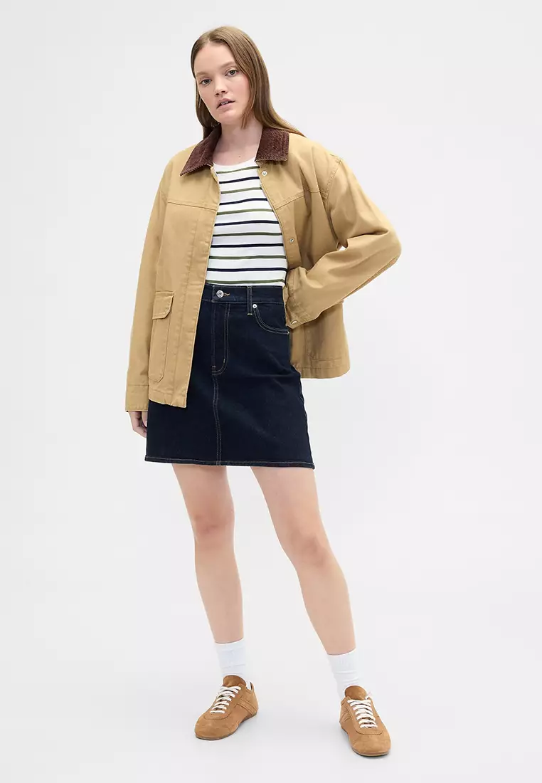 Long Sleeve Modern Crew Stripe Sweater