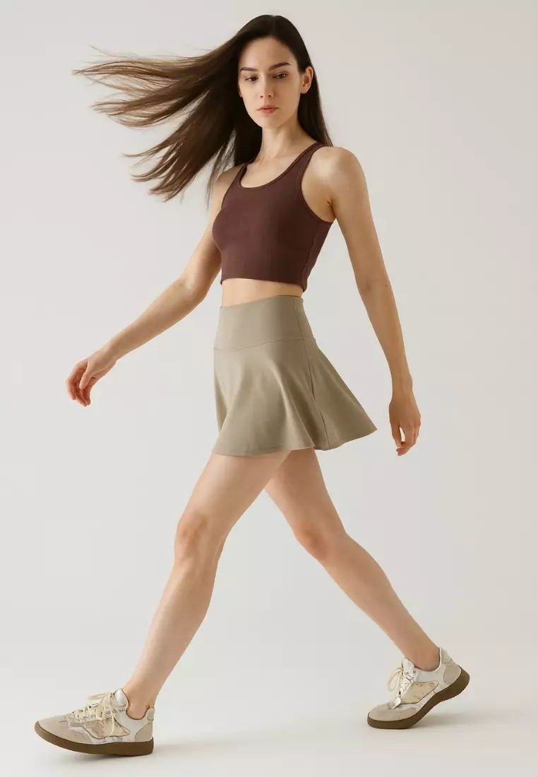 Raya Skirt – 2-in-1 High Waist Sports Skort with Built-in Shorts & Pocket for Tennis Badminton Gym & Everyday Wear