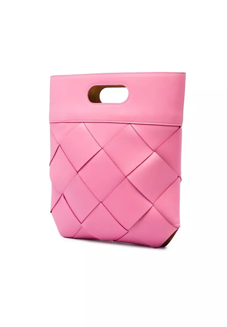 Pre-Loved Bottega Veneta Medium Leather Maxi Intrecciato Slip Tote