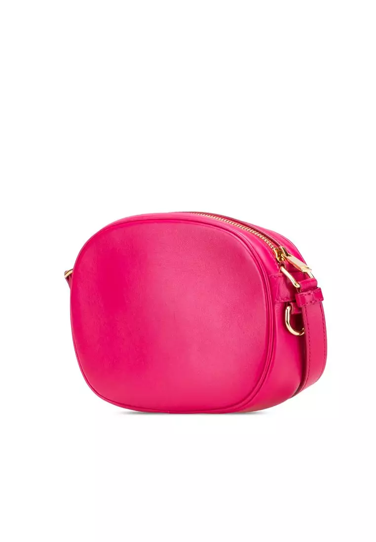 Pre-Loved Celine Quilted Calfskin C Charm Crossbody