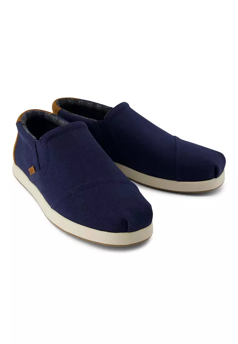 Men Alp Fwd Mid Vintage Twill Slip On Espadrille - Navy