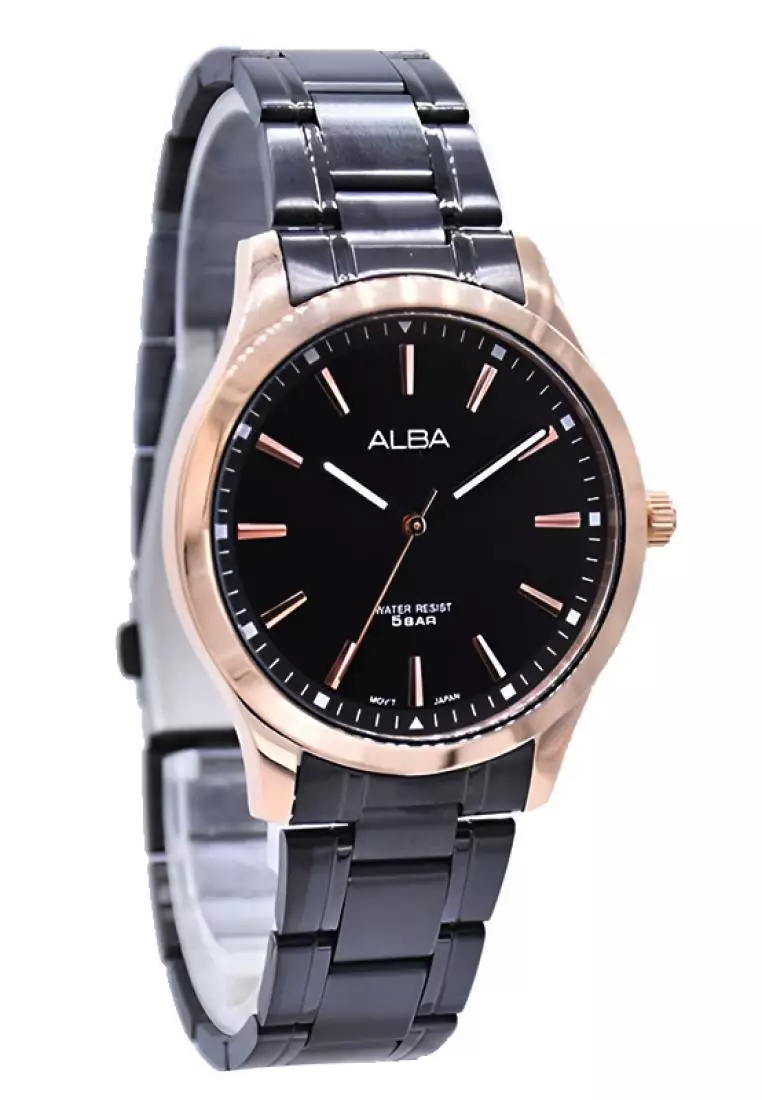 Jam Tangan Pria Alba Original Garansi Resmi ARX006 ARX006X1 Strap Stainless Steel Black