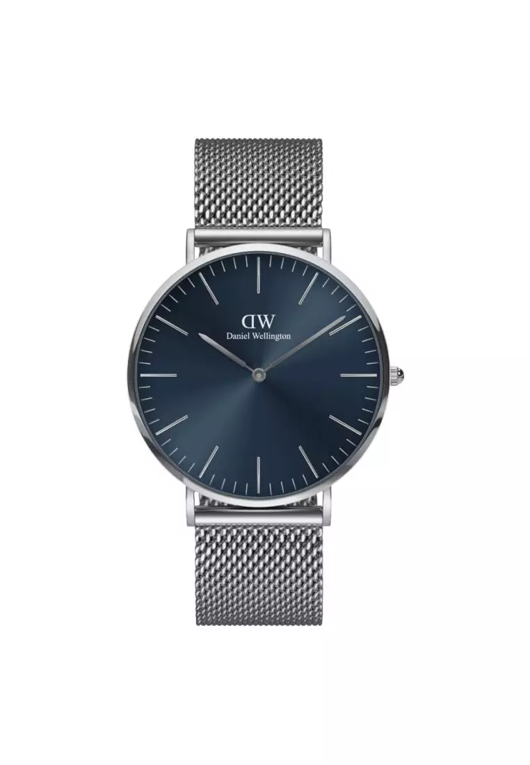 Daniel Wellington Classic 40mm Sterling Silver Arctic Dial Watch
