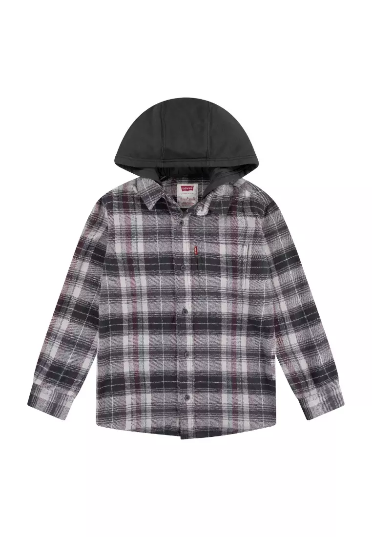 Levi's flannel hoodie best sale