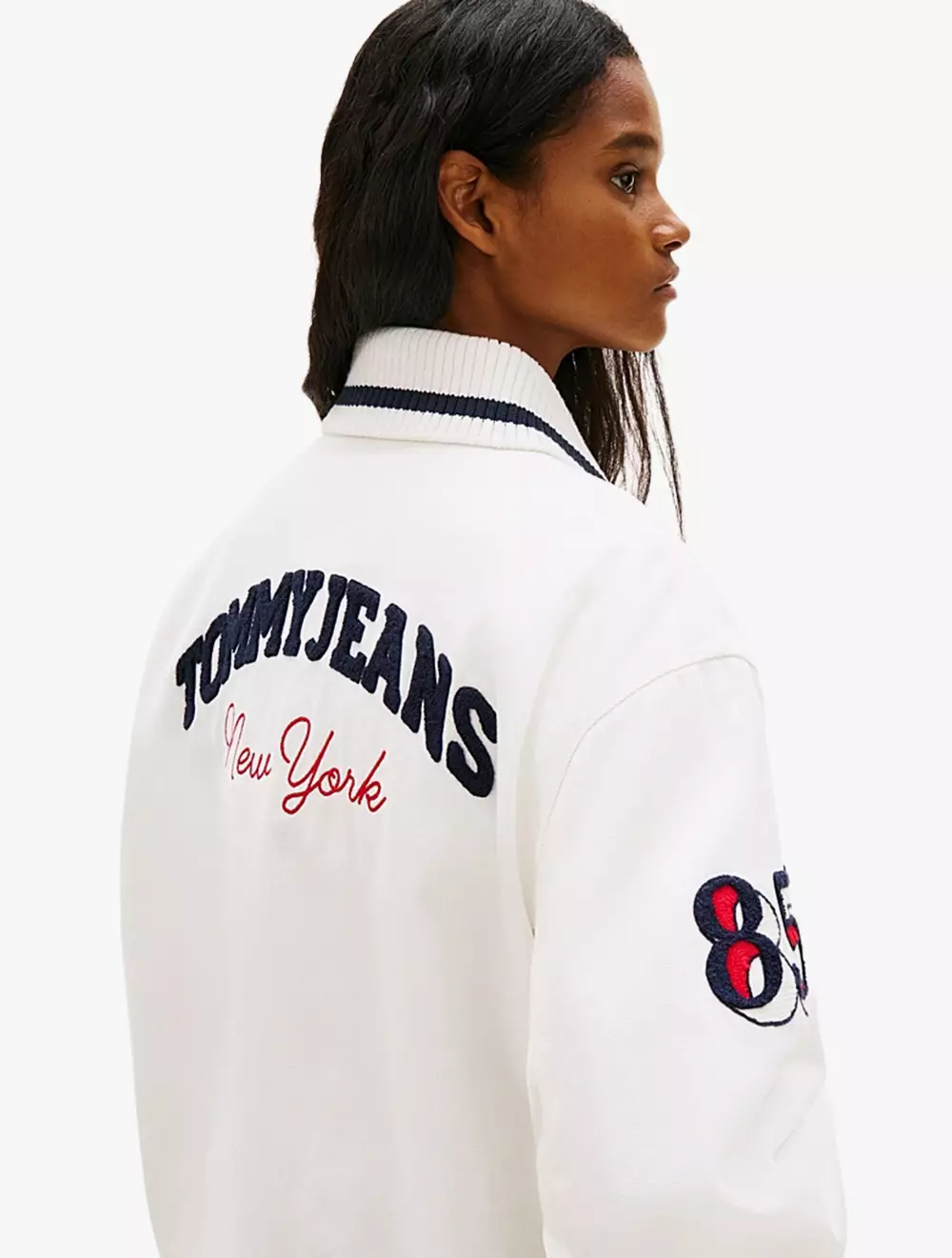 Tommy Jeans - Canvas Back Logo Oversized Varsity Jacket