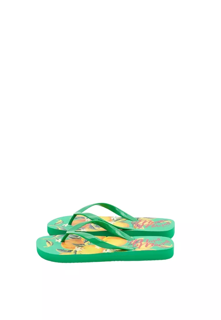 Flip Flops - Orange Green