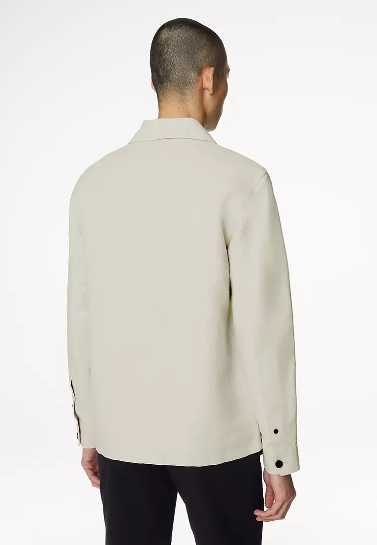 Easy Iron Linen Blend Overshirt