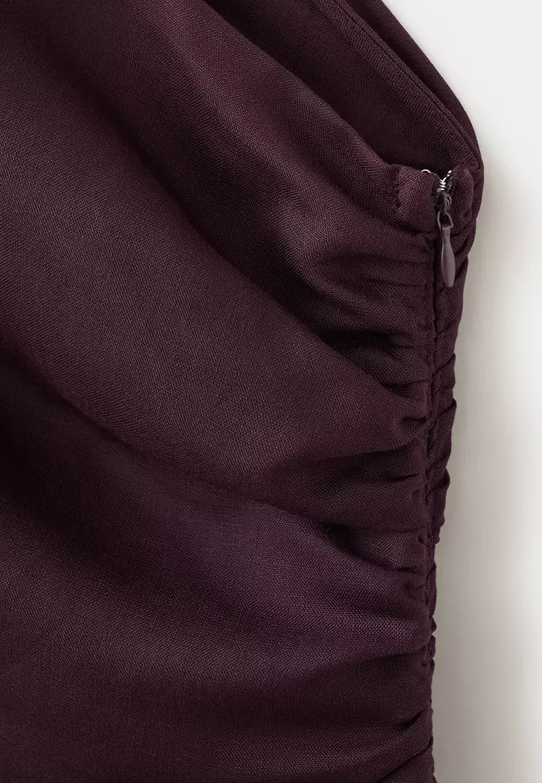 Asymmetrical Dress With Side Slit