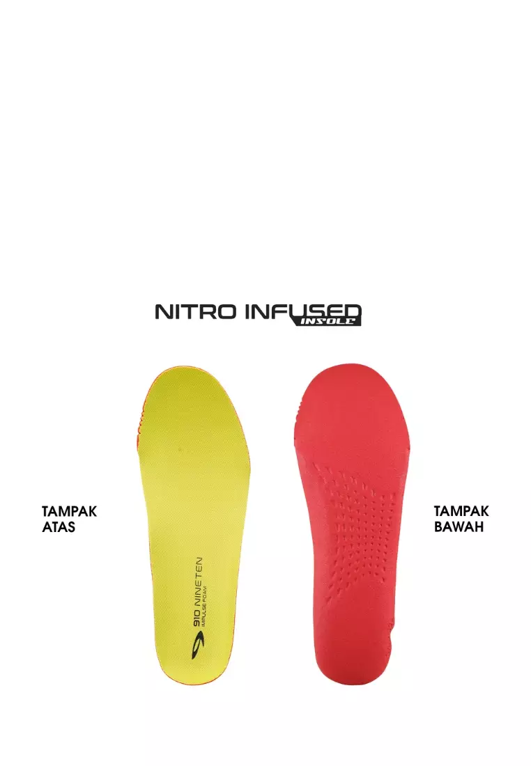 910 Nineten Hiroshi 2.0 Sepatu Lari - Putih/Biru
