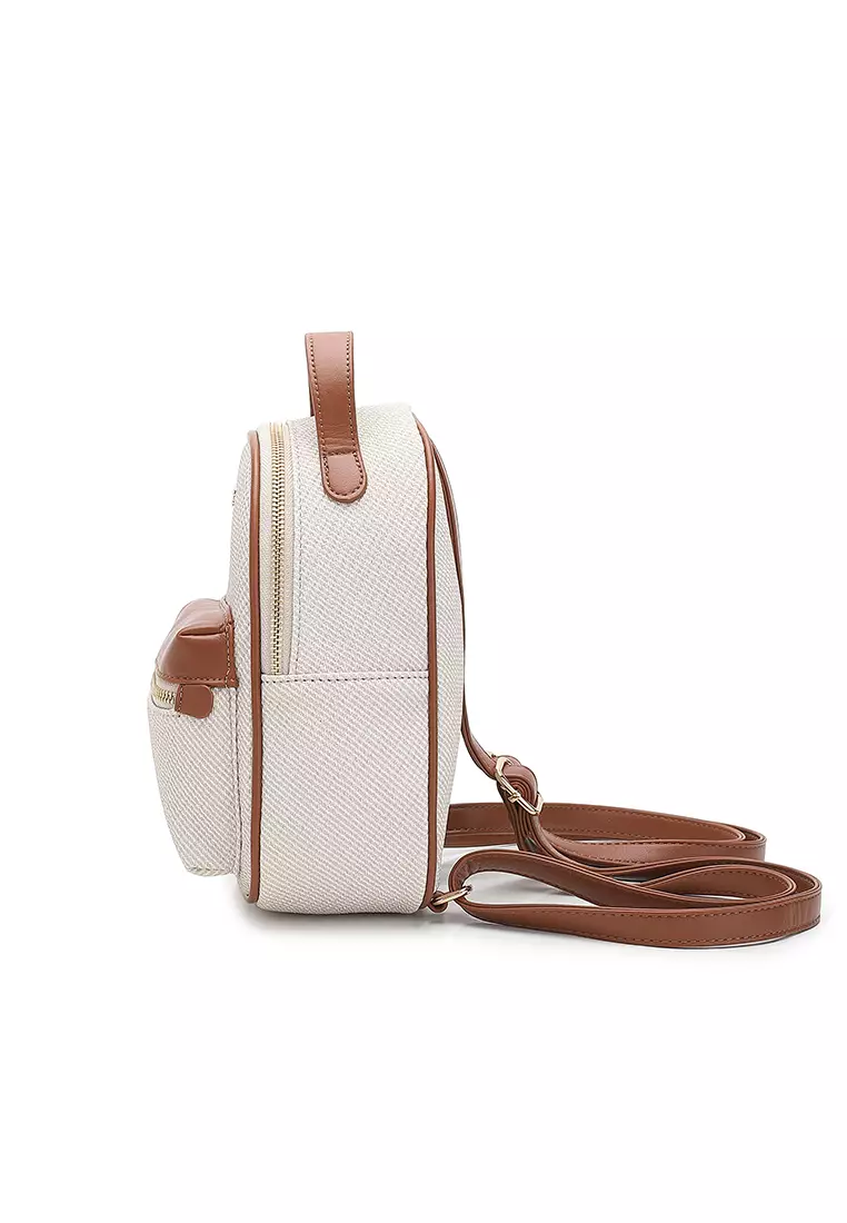 Women's Mini Backpack (Tas Ransel Wanita & Tas Punggung Wanita) - Putih