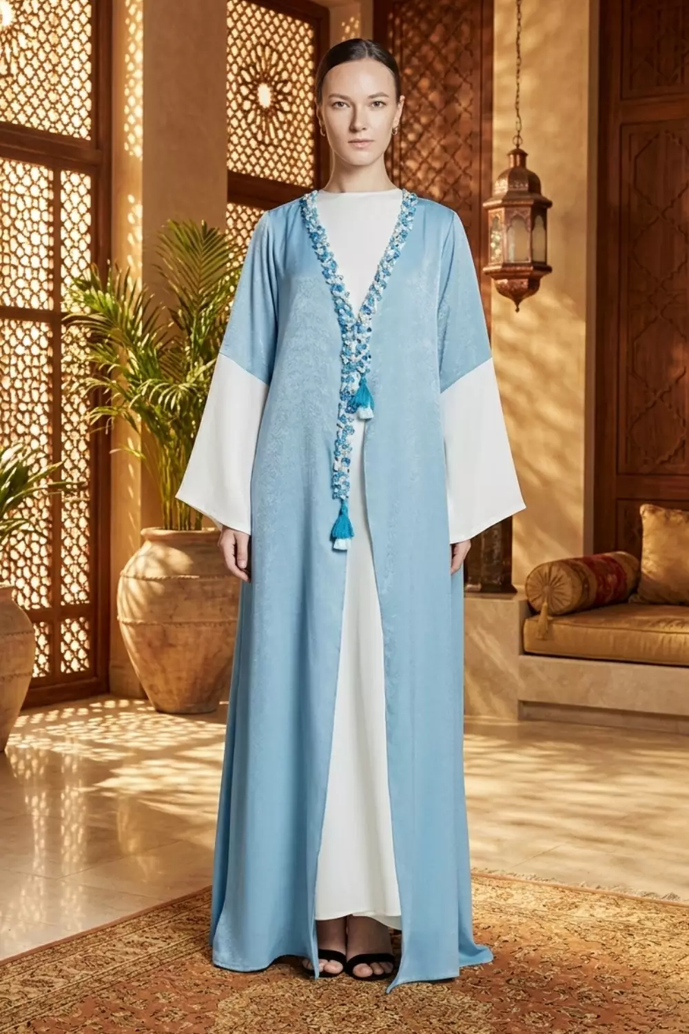 DEMURE&CO - Jana Prive’ Coat Dress in baby blue