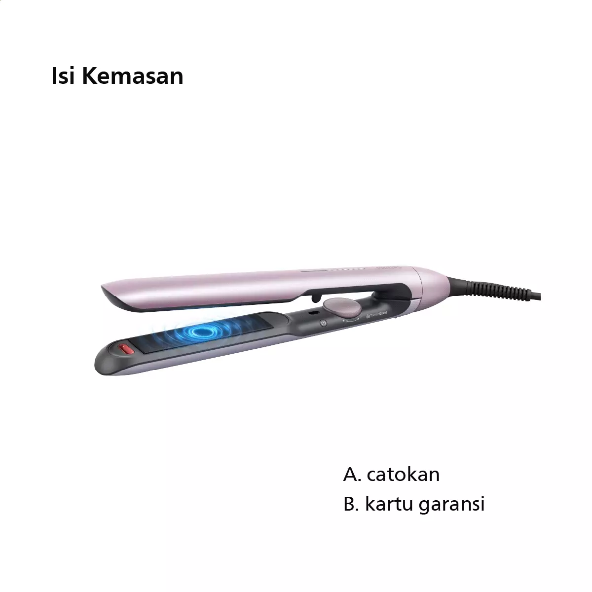 Philips Straightener 5000 Argan Plate BHS530/00 Catokan Pelurus Rambut