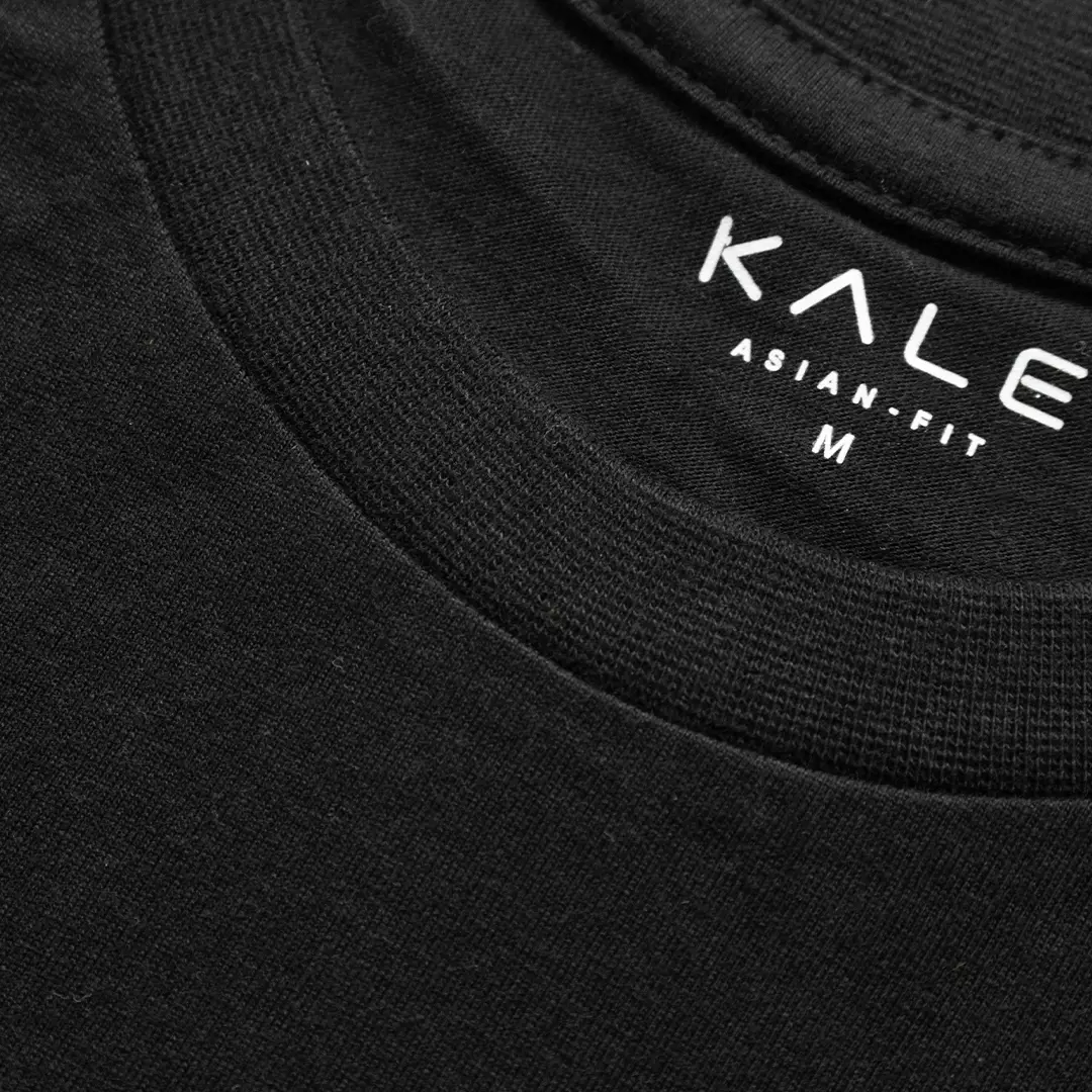 Kale Silky Black/ T-Shirt Pria polos lengan pendek / Unisex