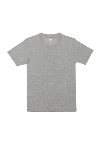 Puritan grey R-Neck Colored T-Shirt A47A0AA8E24D4BGS_1
