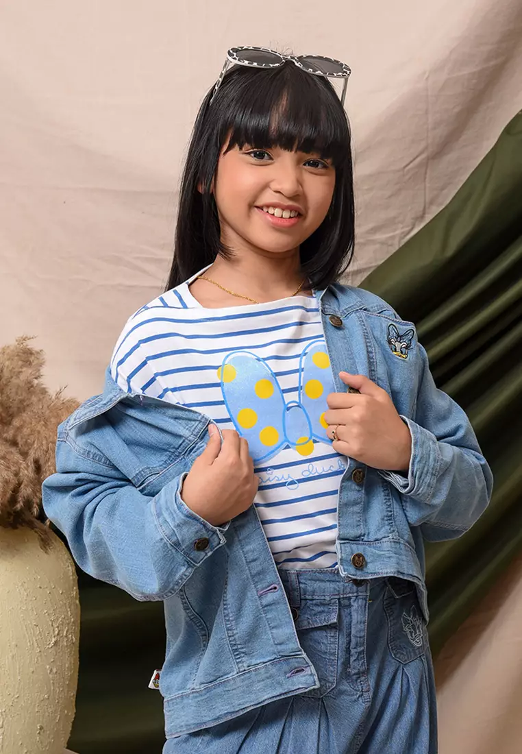 Denim jacket/ Jacket jeans anak perempuan/ Daisy Little Lady