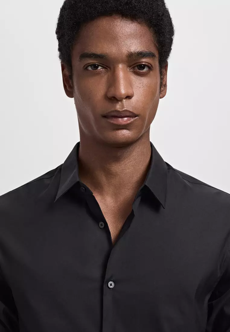 Slim Fit Cotton Suit Shirt