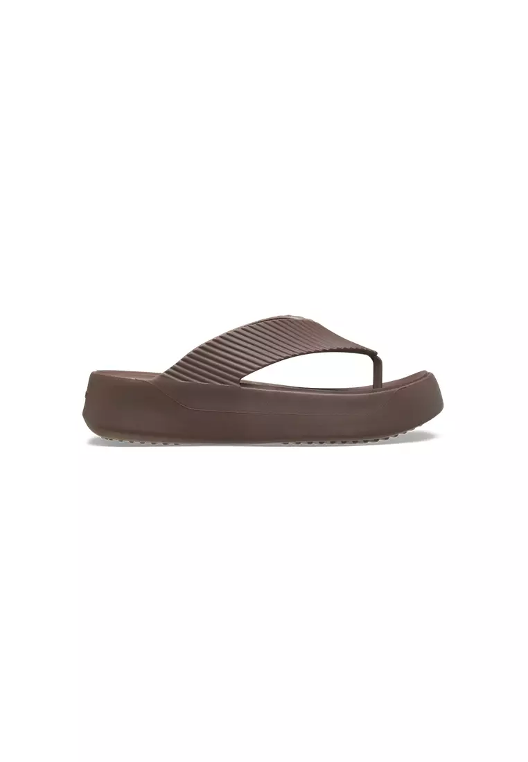 Women's Getaway Platform Beach Flip in Truffle