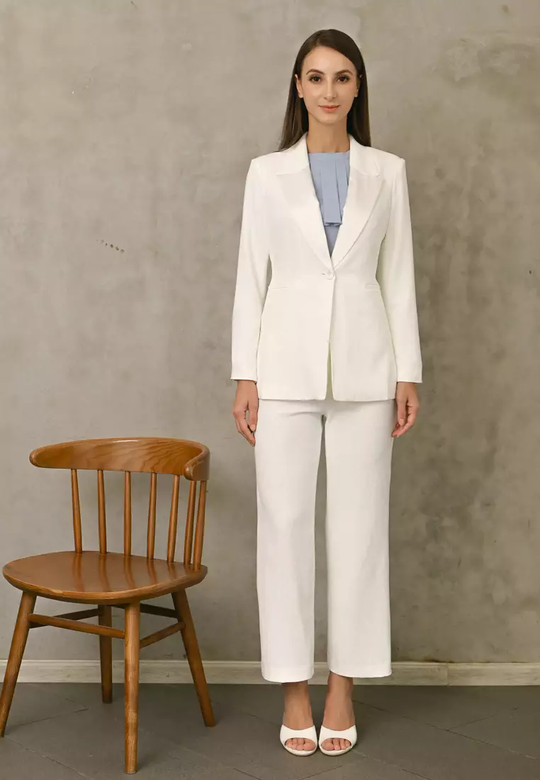 Tailored Blazer with Silk Lapels
