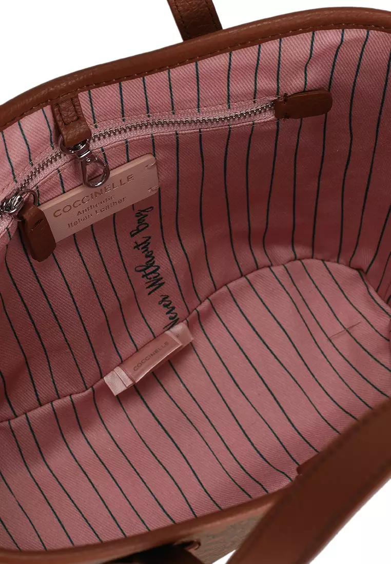 Never Without Bag 品牌印花塗層小型側孭袋