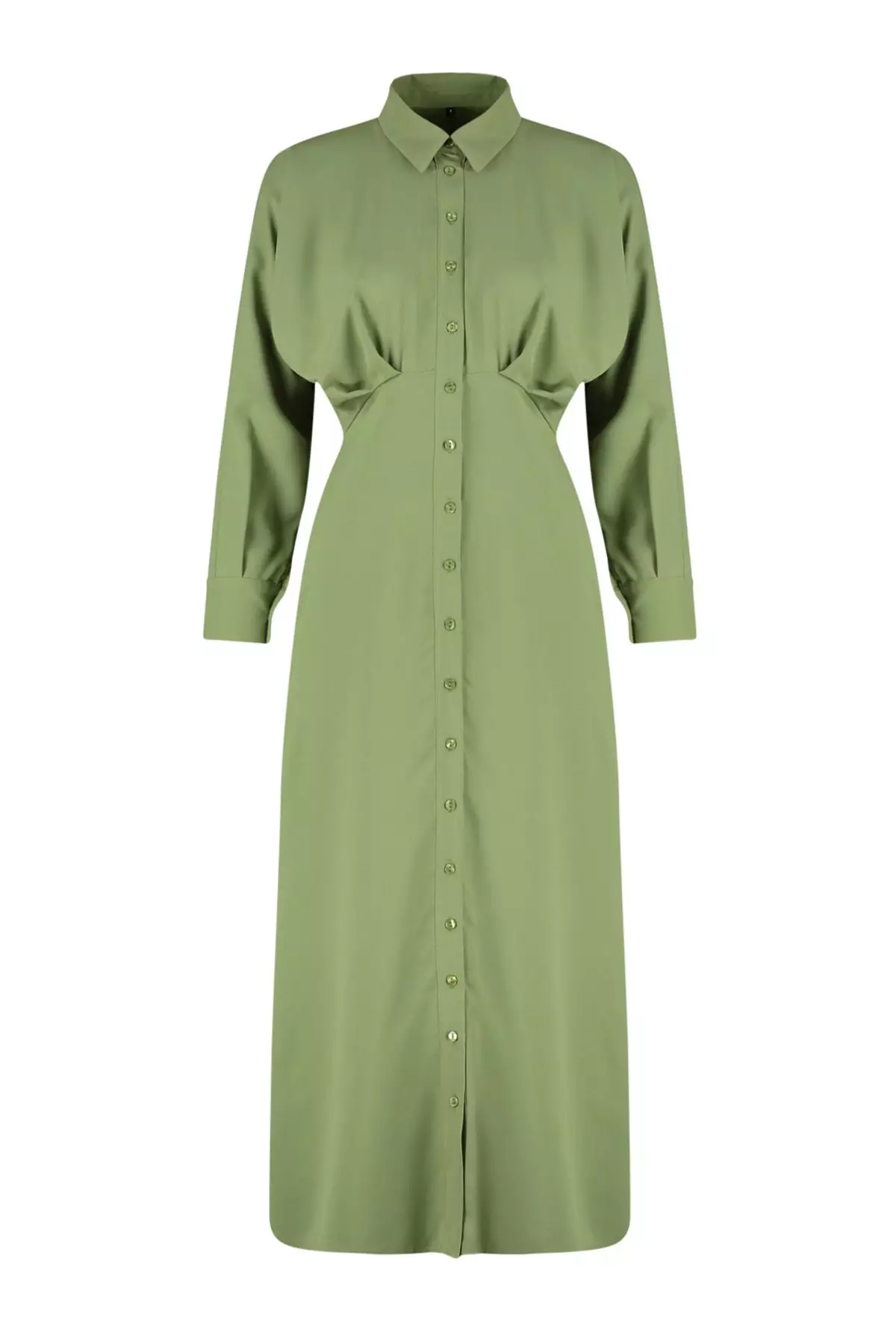 Buttoned Shirt Dress