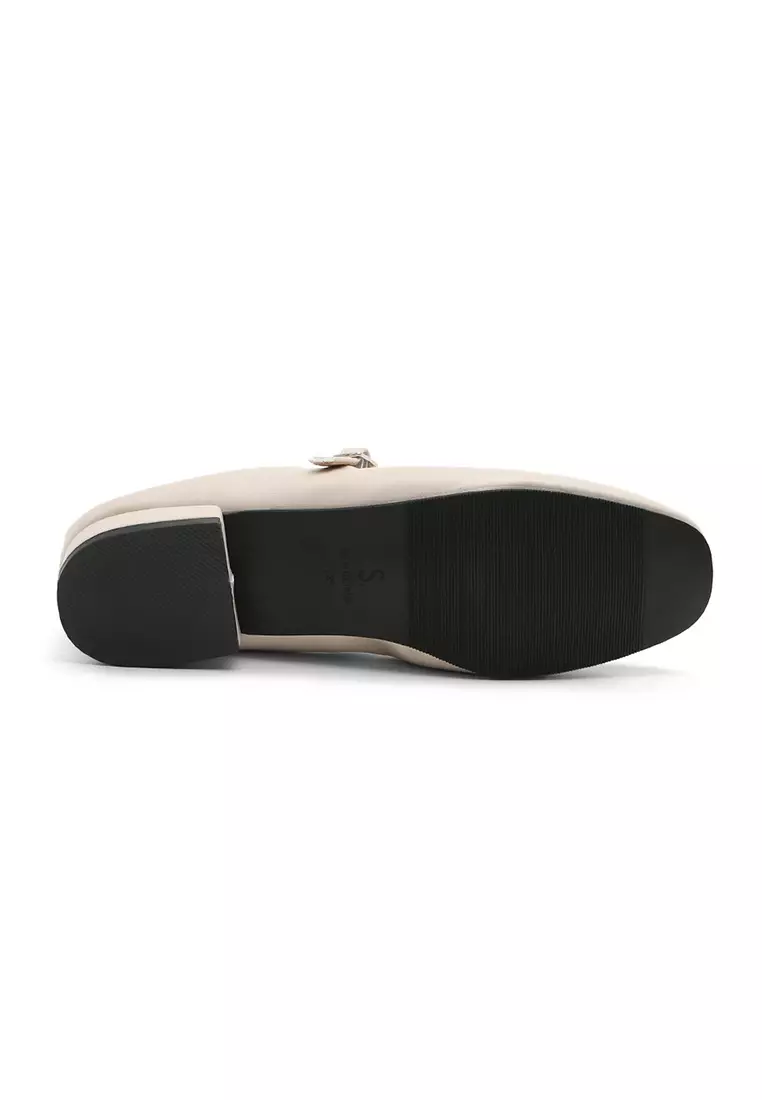 Charlotte Maryjane Flats (2cm) - Ivory