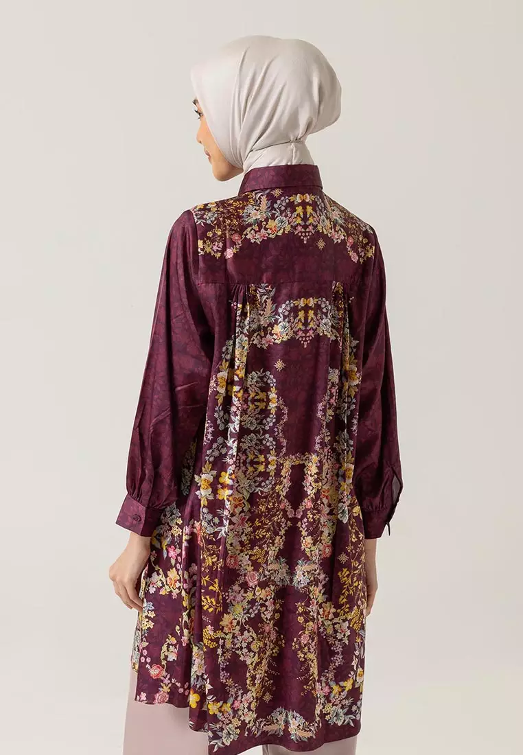 Ria Miranda Burgundy Bhuvi Tunic
