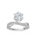 Her Jewellery silver CELÈSTA Moissanite Diamond  - La Inés Ring (925 Silver with 18K White Gold Plating) by Her Jewellery 1C25AAC2B72733GS_4