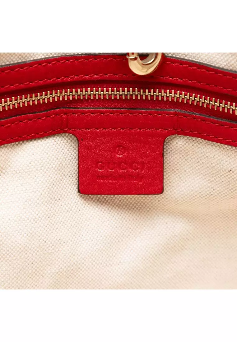 二手 Gucci 中 Gg 帆布 Bella 托特包
