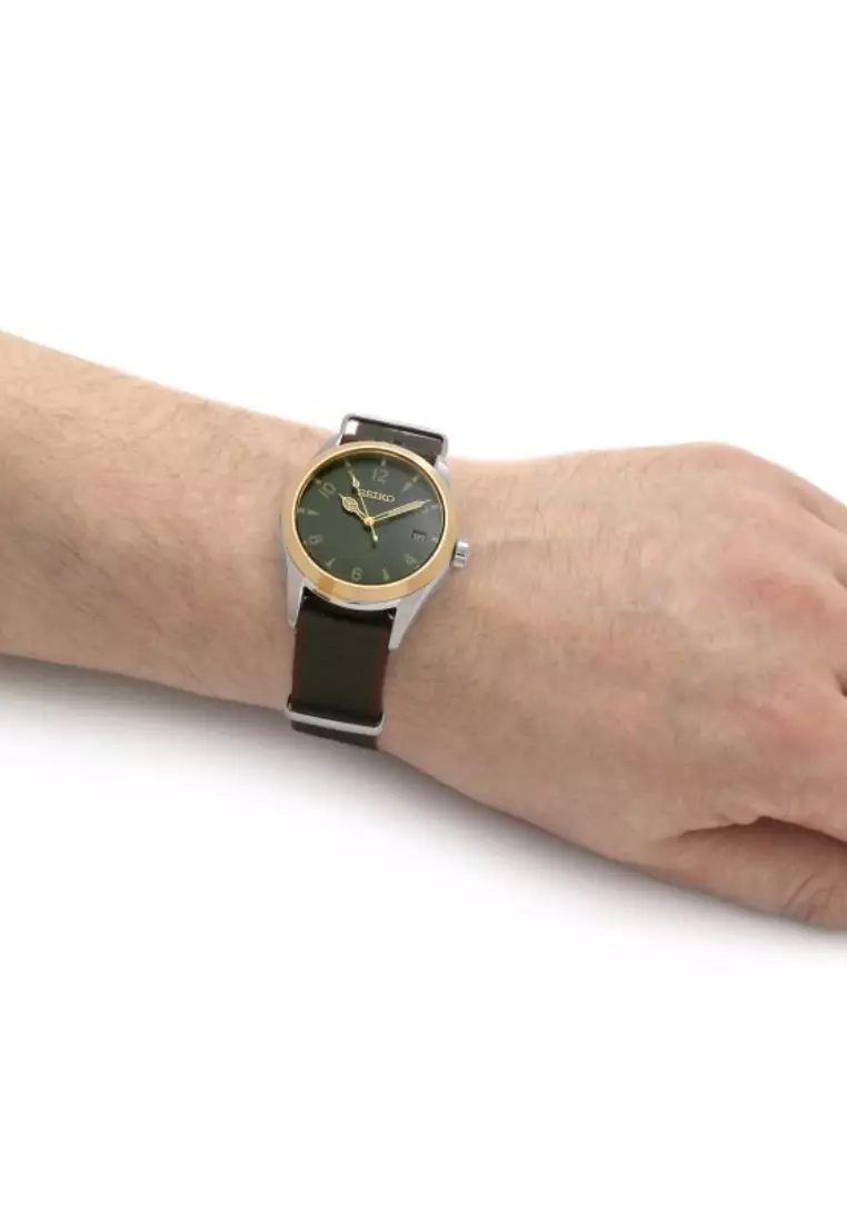 精工 Prospex Alpinist 系列卡其綠尼龍錶帶自動手錶 SPB212J1