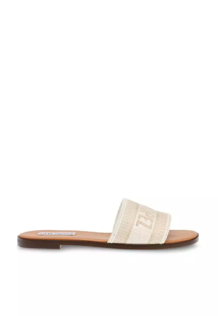 Steve madden gold slides sales