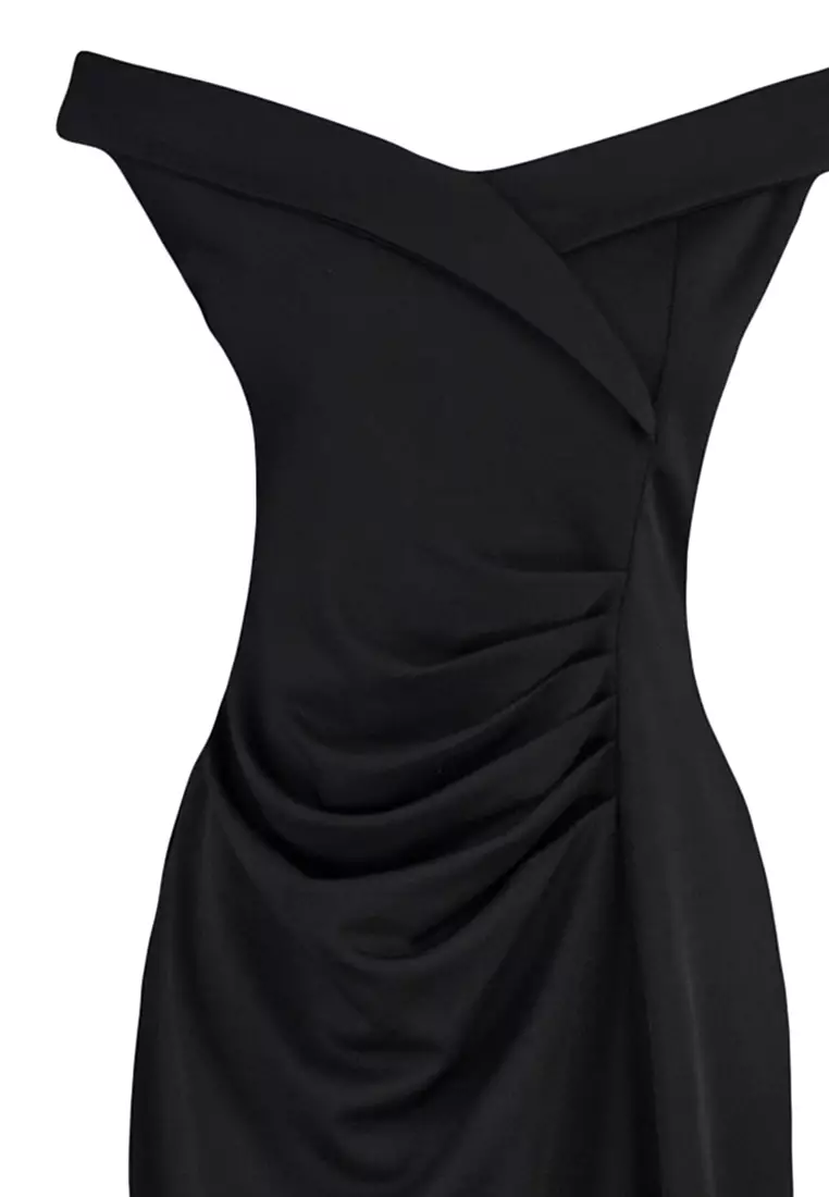 Plus Size Fitted Shirred Dress